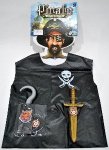 Kids Pirate Dress Up Costume And Toy Set