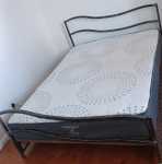 Double Metal Base With Mattress