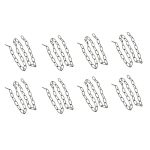 Baglaum 8PCS 1M Heavy Duty Chain For Vintage Chandelier Hanging Lamp Pearl Black