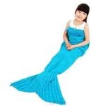 Mermaid Tail Blanket Kids Size Pink Blue And Purple 788-1 - Purple