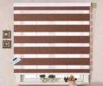 Smte Mordern Readymade Quality Roller Blind ? Textured Brown & Iywa Tieback 120.0 L X 60.0 W Cm With Keychain