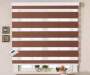 Smte Mordern Readymade Quality Roller Blind ? Textured Brown & Iywa Tieback 120.0 L X 60.0 W Cm With Keychain