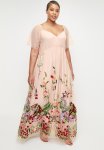 Plus Tulle Lined Dress In Tiger Tulle - Tigertulle
