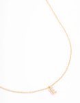Goldair Gold Plated Cubic Zirconia 'mama' Letter Necklace