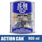 Action Can Anti Rust Paint ZG-90 Black 900ML CAN33206