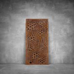 Wall Art D092 - 2900 X 1400 X 20 Indoor Matt Black Cool White