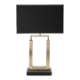 @home Table Lamp Elegant Gold Metal With Shade