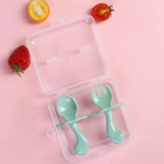 Fork & Spoon Set - Green