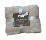 Hm Mist Quilted Throw Leave 2 2.3CM