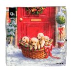 Napkins Paper 16PCS 33X33CM Puppies Playing