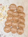 Monthly Milestone Plaques - Raised Acrylic Letters - Afrikaans