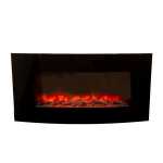 18000W Fireplace Decorative Curved Glass Indoor With Caols - RHE7C