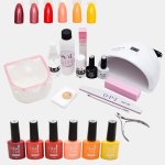 High Quality Uv led Glam Gel Nail Polish Starter & Soak Off Kit - Sunset Boulevard