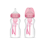 Dr Brown's Wide-neck Bottle Pink 270ML 2 Pack