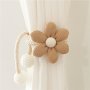 1pc Ins Style Cute Three-dimensional Flower Pearl Buckle Curtain Bandage Decoration Mosquito Net Rope Ribbon Lash Rope