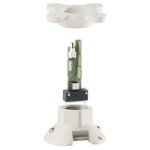 Bosch VG4-A-9543 Pipe Mount For Autodome White Allows Installation Of An Autodome Camera To A Pipe