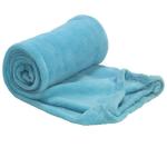Hemmed Coral Fleece Blankets - Various Colours & Sizes - Size: 120 Cm X 150 Cm Teal