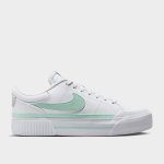 Nike Women's Court Legacy Lift Sneaker White green _ 180931 _ White - 7 White