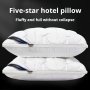 1PC Pillow Supports Neck And Spine For Relaxing Sleep Sleep Massage Pillow Core Moisture Absorbing Breathable Household Bedding Pillow Suitable For Living Room Bedroom