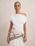 Sabrina Satin Scarf - 0 Stripe Neutral