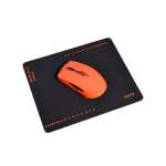 Port Connect Neon Wireless Mouse With Mousepad - Coral Red - 900501