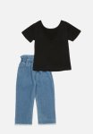 PoP Candy Crew Tee & Denim Set - Black & Blue