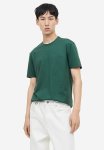 Slim Fit Pima Cotton T-Shirt - Dark Green