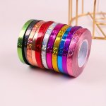 10PCS Metallic Balloon Ribbon Plastic Mixed Color Balloon Tie For Gift Craft Bouquet Wrapping Gift Wedding Birthday Festival Par