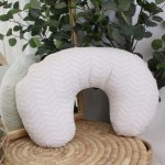 Feeding Pillow Cover Pattern Beige And White Neutral
