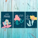 Girls: Set Of 3 - Lets-be-mermaids 1 - 3 X A4