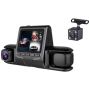1080P Triple Camera Coverage Dash Camera WITH150 Wide-angle Lens - Black