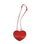 Genuine Leather Heart Shaped Bag - Red Free