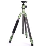 Pro.j Professional Carbon Fibre Tripod 25KG Capacity Green 35853GN