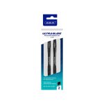 Marlin Ultra Glide Retractable Bp Pen Twinpack Black