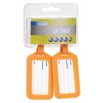 2 Pack Yellow Luggage Tags