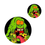 Green Ghost Custom Printed Mouse Pad Set