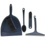 Casey 5 Pack Dust Pan Broom Set Dark Grey