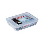 Cook & Freeze 800ML Rectangular Container With Plastic Lid Clear