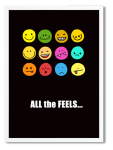 Decor Print All Those Feels - Black Framed A3