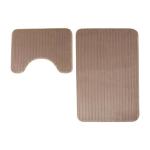 Always Ribbed Bathmat Set Desert 2 Pk