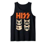 Hiss Funny Cats Kittens Rock Rockin Tank Top
