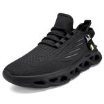 Dlwkipv Mens Walking Running Shoes Slip On Tennis Sneakers Non Slip Athletic Trainers Lightweight Breathable Mesh Comfortable Fa
