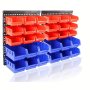 30-BIN Wall-mounted Storage Rack System For Screws Nuts Bolts Nails Beads & Small Hardware - Heavy-duty Plastic Garage Tool Organizer With Easy Installation