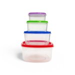 4 Piece Container Set Multicoloured