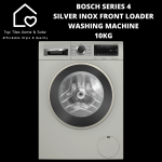 Bosch Series 4 - Silver Inox Front Loader Washing Machine - 10KG