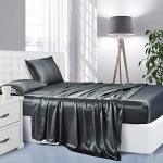 Lanest Housing Silk Satin Sheets Twin XL Size Satin Bed Sheet Set With Deep Pockets Cooling Soft And Hypoallergenic Satin Sheets