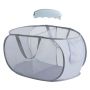 2 Compartment Nylon Laundry Basket Durable & Collapsible