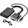 H133 Vga To HDMI With Audio Adapter Cable For Audio And Video HD