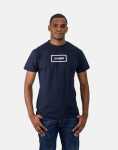 Box Print Navy T-Shirt - XXL Blue