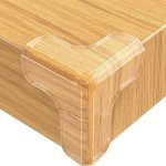 4/8/12/16PCS Silicone T-shape Clear Corner Protectors With Super Strong Adhesive All Round Table Edge Safety Bumpers Invisible G